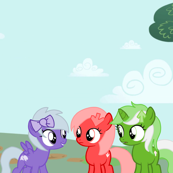 Size: 4096x4096 | Tagged: safe, artist:foxyfell1337, derpibooru import, oc, oc:comment, oc:downvote, oc:upvote, ponified, unofficial characters only, earth pony, pegasus, pony, unicorn, derpibooru, absurd resolution, base used, derpibooru ponified, female, filly, foal, image, meta, png