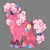 Size: 1120x1120 | Tagged: safe, artist:_rarerayy_, derpibooru import, pinkie pie, earth pony, pony, alternate design, female, image, mare, png, redesign, simple background, solo, twitterina design
