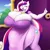 Size: 640x640 | Tagged: suggestive, machine learning generated, novelai, princess cadance, big breasts, breasts, busty princess cadance, busty princess ember, clothes, dress, huge breasts, image, open mouth, png, tongue out