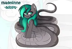 Size: 3000x2060 | Tagged: safe, artist:madelinne, derpibooru import, oc, unofficial characters only, lamia, original species, adoptable, adoptable open, adoption, image, png, solo, zoom layer