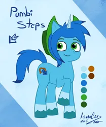 Size: 1170x1401 | Tagged: safe, artist:ismazhecat, derpibooru import, oc, oc:pumbi steps, pony, unicorn, image, looking at you, male, png, reference sheet, stallion