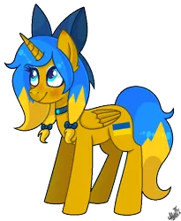 Size: 550x670 | Tagged: safe, artist:greenmarta, derpibooru import, oc, oc:ukraine, ponified, unofficial characters only, alicorn, pony, black background, image, nation ponies, png, simple background, solo, transparent background, ukraine