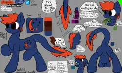 Size: 4000x2400 | Tagged: safe, artist:monycaalot, derpibooru import, oc, oc:fizakn catto, monster pony, original species, pony, tatzlpony, derpibooru exclusive, fangs, image, long tail, png, reference sheet, tail, tentacle tongue, tentacles, tongue out