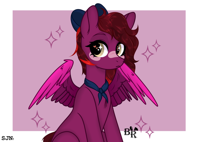 Size: 5500x3949 | Tagged: safe, artist:blackkkrabbit, derpibooru import, oc, oc:cassandra carat, crystal pony, pegasus, pony, bow, clothes, female, hair bow, image, mare, pegasus oc, png, scarf, wingding eyes, wings