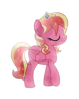 Size: 160x200 | Tagged: safe, artist:meteor-spark, derpibooru import, oc, oc:cloud colour, crystal pony, pegasus, pony, alternate hairstyle, alternate tailstyle, blurry, crown, crystallized, eyes closed, female, folded wings, glow, image, jewelry, mare, pegasus oc, picture for breezies, png, raised hoof, regalia, simple background, small, smiling, solo, sparkles, tail, tail band, transparent background, two toned hair, two toned mane, two toned tail, vector, wings