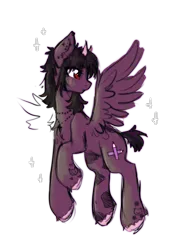 Size: 1513x2107 | Tagged: safe, artist:vaiola, derpibooru import, oc, oc:crosspencil, unofficial characters only, pegasus, pony, blushing, chest fluff, colored sketch, cross, cross necklace, cute, doodle, ear fluff, ear piercing, earring, eyebrows, female, horns, image, jewelry, mare, necklace, pegasus oc, piercing, png, raised eyebrow, red eyes, scar, short tail, simple background, sketch, sparkles, tail, tattoo, transparent background, unshorn fetlocks, wings