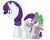 Size: 1017x808 | Tagged: safe, derpibooru import, rarity, spike, dragon, pony, 1000 hours in paint.net, boop, butt, duo, female, image, looking at butt, male, mare, pervert, plot, png, pointing, rearity, simple background, vector, white background
