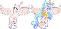 Size: 2833x1336 | Tagged: safe, artist:kurosawakuro, derpibooru import, oc, alicorn, pony, base used, female, image, mare, offspring, parent:princess celestia, parent:sunburst, parents:celestiburst, png, simple background, solo, transparent background