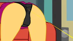 Size: 1366x768 | Tagged: suggestive, artist:gmaplay, derpibooru import, principal abacus cinch, sunset shimmer, human, comic:cinch the magic denier, equestria girls, ass, bunset shimmer, butt, clothes, couch, face down ass up, female, femsub, image, knocking, knockout, magic, magic aura, magic drain, panties, panty shot, penetration, png, sex, solo, story included, submissive, subset, unconscious, underwear