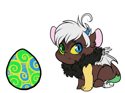 Size: 400x298 | Tagged: safe, artist:wingshornsandchaos, derpibooru import, oc, hybrid, egg, image, interspecies offspring, jpeg, offspring, parent:discord, parent:twilight sparkle, parents:discolight, simple background, white background