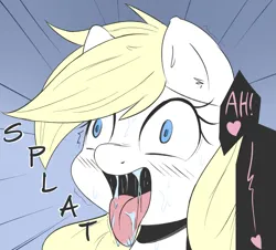 Size: 2173x1961 | Tagged: suggestive, artist:aryanne, edit, editor:strifesnout, ponerpics import, oc, oc:aryanne, unofficial characters only, earth pony, pony, ahegao, blushing, bust, close-up, colored, drool, face, female, heart, hentai, image, implied sex, mare, mind break, nazi, open mouth, orgasm, png, portrait, screaming, shivering, smiling, solo, speed lines, sweat, tongue out, wide eyes