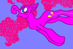 Size: 1296x886 | Tagged: safe, artist:msponies, derpibooru import, pinkie pie, earth pony, pony, blue background, female, g4, image, jpeg, mare, ms paint, open mouth, open smile, simple background, smiling, solo
