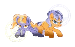 Size: 3667x2336 | Tagged: safe, artist:lincolnbrewsterfan, derpibooru import, oc, oc:imperii solem (empirica sol), oc:lunae novae (new luna), ponified, unofficial characters only, pony, unicorn, derpibooru, my little pony: the movie, .svg available, angry, april fools, april fools 2023, battle stance, bending, blue, blue mane, blue tail, crouching, death stare, derpibooru exclusive, derpibooru ponified, duo, duo female, ethereal hair, ethereal mane, ethereal tail, female, flowing mane, glare, glow, glowing horn, gold, golden eyes, head down, head tilt, horn, image, implied princess celestia, implied princess luna, inkscape, inverted colors, logo, looking at you, magic, magic circle, magic glow, mare, meta, movie accurate, multicolored hair, multicolored mane, multicolored tail, new lunar republic, opposites, palette swap, png, ponified logo, projection, raised hoof, recolor, representative, rivalry, runes, runescape, serious, serious face, sibling rivalry, siblings, simple background, sisters, solar empire, spread hooves, staring at you, staring into your soul, tail, the fourth wall cannot save you, translucent mane, transparent background, transparent mane, transparent tail, twin sisters, twins, unicorn oc, vector, yellow eyes