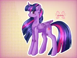 Size: 1024x768 | Tagged: safe, artist:_niveria_, derpibooru import, twilight sparkle, twilight sparkle (alicorn), alicorn, pony, ear fluff, female, g4, gradient background, image, jpeg, mare, solo