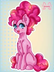 Size: 768x1024 | Tagged: safe, artist:_niveria_, derpibooru import, pinkie pie, earth pony, pony, female, image, jpeg, mare, solo