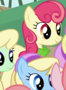 Size: 222x301 | Tagged: safe, derpibooru import, screencap, apple bumpkin, earth pony, pony, friendship is magic, apple family member, background character, background pony, cropped, female, image, mare, png