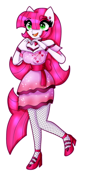 Size: 1680x3440 | Tagged: safe, artist:dazzlingmimi, derpibooru import, lovestruck, equestria girls, clothes, cute, cutie mark, cutie mark on clothes, equestria girls-ified, eyes over hair, heart hands, image, open mouth, png, ponied up, raised leg, simple background, transparent background