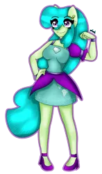 Size: 1743x2968 | Tagged: safe, artist:dazzlingmimi, derpibooru import, green jewel, equestria girls, equestria girls-ified, hand on hip, image, png, ponied up, simple background, smiling, transparent background