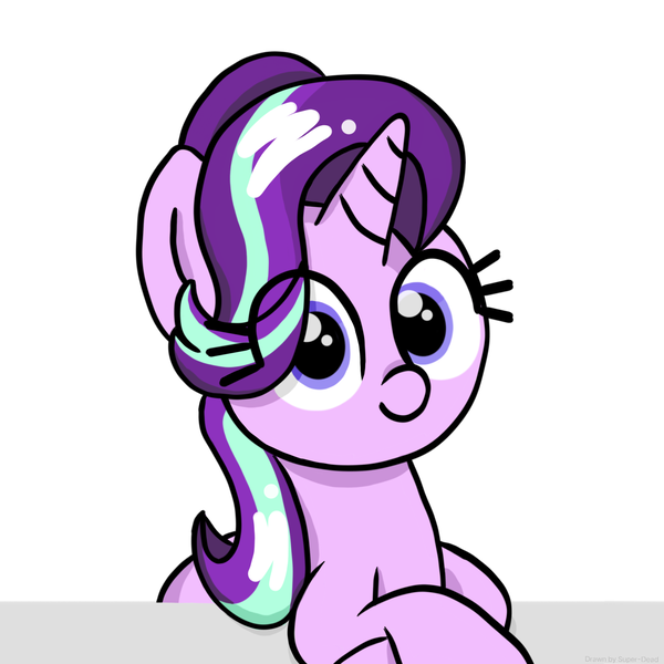 Size: 2048x2048 | Tagged: safe, artist:super-dead, derpibooru import, starlight glimmer, pony, unicorn, image, looking at you, png, simple background, solo