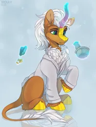 Size: 2000x2654 | Tagged: safe, artist:trickate, derpibooru import, oc, unofficial characters only, kirin, pony, image, kirin oc, male, png, stallion