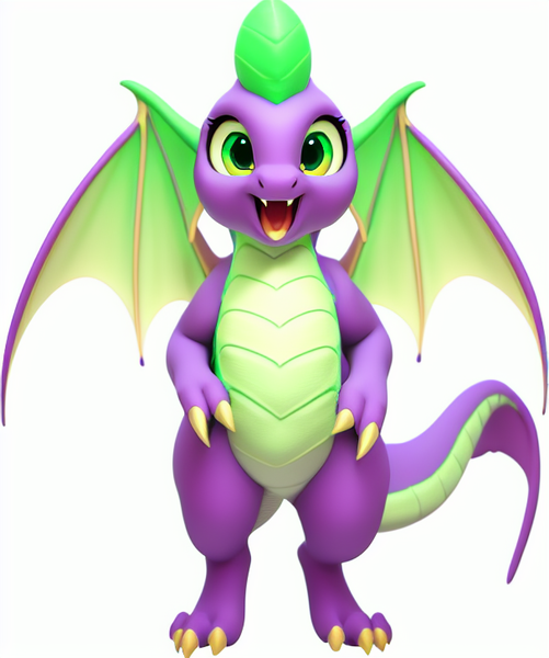 Size: 608x728 | Tagged: safe, derpibooru import, machine learning assisted, machine learning generated, spike, dragon, image, male, open mouth, png, simple background, solo, white background, winged spike, wings