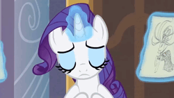 Size: 3840x2160 | Tagged: safe, derpibooru import, edit, edited screencap, screencap, rarity, pony, unicorn, season 2, sweet and elite, animated, bipedal, blushing, closed mouth, color change, drawing, envelope, eyes closed, eyes open, eyeshadow, fart, fart cloud, fart fetish, fart noise, female, fetish, g4, green smoke, image, inflating, inflation, magic, makeup, onomatopoeia, open mouth, paper, puffy cheeks, red face, solo, sound effects, standing, telekinesis, webm, wince