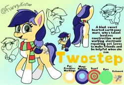 Size: 1757x1205 | Tagged: safe, artist:funnyk16, derpibooru import, oc, oc:twostep, unofficial characters only, earth pony, pony, earth pony oc, female, image, jpeg, solo