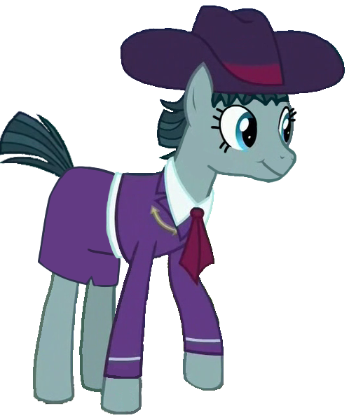 Size: 498x600 | Tagged: safe, derpibooru import, turner mccolt, earth pony, pony, clothes, eyelashes, female, hat, image, mare, mccolt family, png, rule 63, skirt, solo, tilly mccolt