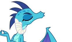 Size: 5794x3368 | Tagged: safe, artist:igorbanette, derpibooru import, edit, vector edit, princess ember, dragon, cropped, dragoness, eyes closed, female, image, kissing, png, simple background, solo, transparent background, vector