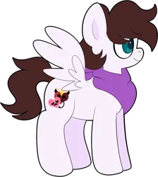 Size: 1134x1267 | Tagged: safe, artist:saveraedae, derpibooru import, oc, oc:markey malarkey, ponified, unofficial characters only, pegasus, pony, bandana, crossover, image, male, png, side view, simple background, solo, stallion, the mark side, transparent background