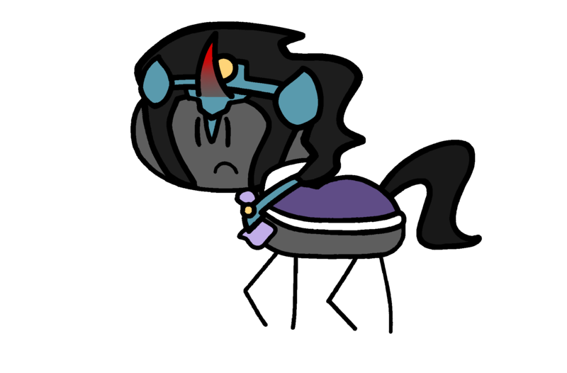 Size: 1924x1265 | Tagged: safe, artist:mystery shore, derpibooru import, idw, king sombra, pony, unicorn, reflections, spoiler:comic, colored horn, corrupted, curved horn, former good king sombra, good king sombra, horn, image, in a nutshell, in a nutshell but mirror version, male, mirror universe, png, simple background, solo, sombra horn, stallion, stick pony, transparent background