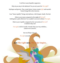 Size: 2000x2086 | Tagged: safe, artist:jp, derpibooru import, princess celestia, alicorn, pony, april fools 2023, derpibooru exclusive, female, image, png, simple background, solo, text, vector, white background