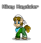 Size: 166x176 | Tagged: safe, artist:dematrix, derpibooru import, oc, oc:mike haydaler, unofficial characters only, earth pony, pony, pony town, clothes, image, male, pixel art, png, simple background, solo, stallion, transparent background