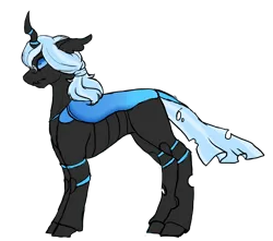 Size: 2864x2536 | Tagged: safe, artist:shadypixels, derpibooru import, oc, oc:morpho, unofficial characters only, changeling, changeling oc, image, png, simple background, solo, transparent background