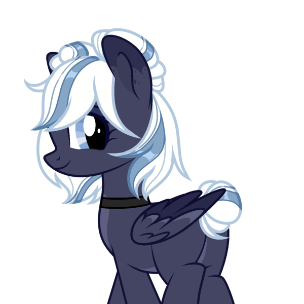 Size: 1600x1600 | Tagged: safe, artist:sarahsuresh-art, derpibooru import, oc, oc:lunara moonstone, unofficial characters only, pegasus, pony, butt, choker, female, image, looking back, mare, pegasus oc, plot, png, simple background, transparent background, wings