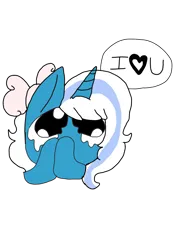 Size: 1200x1600 | Tagged: safe, artist:void-0f-eyes, derpibooru import, oc, oc:fleurbelle, unofficial characters only, alicorn, pony, alicorn oc, bow, female, hair bow, horn, image, mare, png, simple background, solo, speech bubble, talking, teary eyes, transparent background, wings