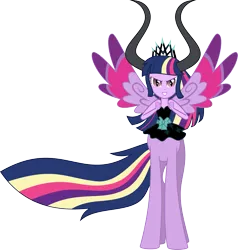 Size: 1965x2068 | Tagged: safe, artist:kaylathehedgehog, derpibooru import, twilight sparkle, twilight sparkle (alicorn), oc, oc:twivine sparkle, alicorn, centaur, taur, centaurified, image, png, rainbow power, solo, species swap, tirevine sparkle