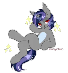 Size: 1860x2000 | Tagged: safe, artist:sarahsuresh-art, derpibooru import, oc, oc:dreaming star, bat pony, bat pony unicorn, hybrid, pony, unicorn, base used, bat pony oc, bat wings, fangs, horn, image, male, png, red eyes, seductive, simple background, solo, stallion, stars, transparent background, wings