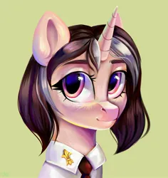 Size: 2400x2540 | Tagged: safe, artist:ske, derpibooru import, oc, unofficial characters only, pony, unicorn, clothes, image, jpeg, looking at you, necktie, shirt, solo