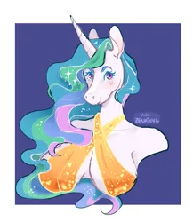 Size: 1300x1500 | Tagged: safe, artist:bbwgoddess143, derpibooru import, princess celestia, alicorn, anthro, pony, big breasts, blushing, breasts, bust, busty princess celestia, female, image, looking at you, mare, passepartout, png, simple background, smiling, smiling at you, solo, white background