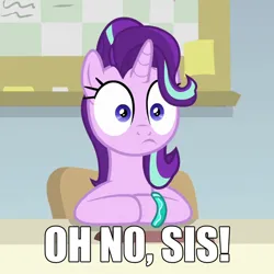 Size: 1440x1440 | Tagged: safe, derpibooru import, edit, edited screencap, screencap, starlight glimmer, pony, unicorn, student counsel, caption, cropped, female, i've seen some shit, image, image macro, mare, meme, muscle man, parody, png, regular show, solo, starlight glimmer is best facemaker, text, text edit, wide eyes