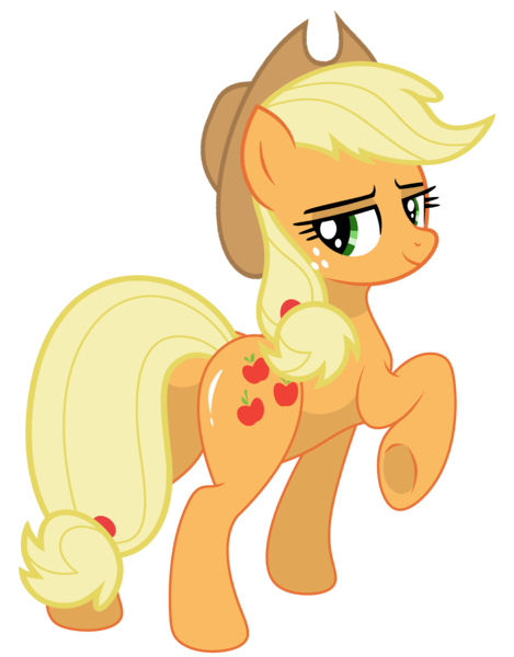 Size: 3992x5107 | Tagged: safe, artist:shiningblueshield, derpibooru import, applejack, earth pony, pony, butt, butt tail, image, looking at you, looking back, looking back at you, png, simple background, solo, stupid sexy applejack, transparent background
