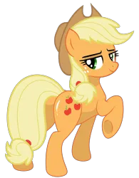 Size: 3992x5107 | Tagged: safe, artist:shiningblueshield, derpibooru import, applejack, earth pony, pony, butt, butt tail, image, looking at you, looking back, looking back at you, png, simple background, solo, stupid sexy applejack, transparent background