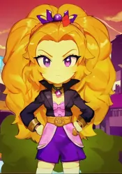 Size: 448x640 | Tagged: safe, artist:luckreza8, derpibooru import, edit, edited screencap, machine learning generated, screencap, adagio dazzle, human, equestria girls, equestria girls series, sunset's backstage pass!, spoiler:eqg series (season 2), :3, anime, female, image, pinegraph, png