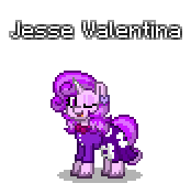 Size: 174x176 | Tagged: safe, artist:dematrix, derpibooru import, oc, oc:jesse valentina, unofficial characters only, pony, unicorn, pony town, clothes, female, image, pixel art, png, simple background, solo, transparent background