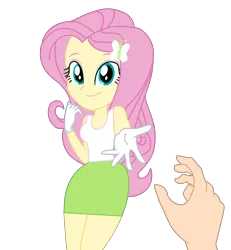 Size: 1784x1930 | Tagged: safe, artist:yaya54320bases, part of a set, fluttershy, equestria girls, base used, clothes, fluttershy (eg), fluttershy (eqg), gloves, image, latex, medical gloves, offering hand, png, rubber gloves, take my hand