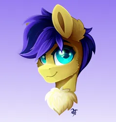 Size: 2000x2100 | Tagged: safe, artist:rainbowfire, derpibooru import, oc, earth pony, pony, blue background, blue eyes, chest fluff, cute, fluffy, grin, image, looking at you, male, png, simple background, smiling, solo, stallion