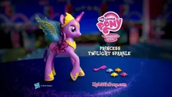 Size: 1000x562 | Tagged: safe, derpibooru import, twilight sparkle, twilight sparkle (alicorn), alicorn, magical mystery cure, 2013, commercial, image, jpeg, logo, magical mystery cure tenth anniversary, my little pony logo, toy