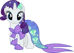 Size: 713x507 | Tagged: source needed, safe, artist:cloudyglow, derpibooru import, rarity, mermaid, scare master, bra, clothes, costume, dress, fish tail, image, mermaid tail, mermarity, nightmare night costume, png, rarity's mermaid dress, seashell, seashell bra, tail, underwear, vector