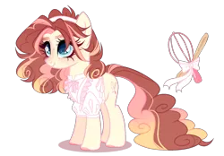 Size: 1708x1192 | Tagged: safe, artist:just-silvushka, derpibooru import, oc, unofficial characters only, earth pony, pony, base used, blouse, earth pony oc, female, freckles, image, mare, offspring, parent:cheese sandwich, parent:pinkie pie, parents:cheesepie, png, simple background, smiling, solo, transparent background